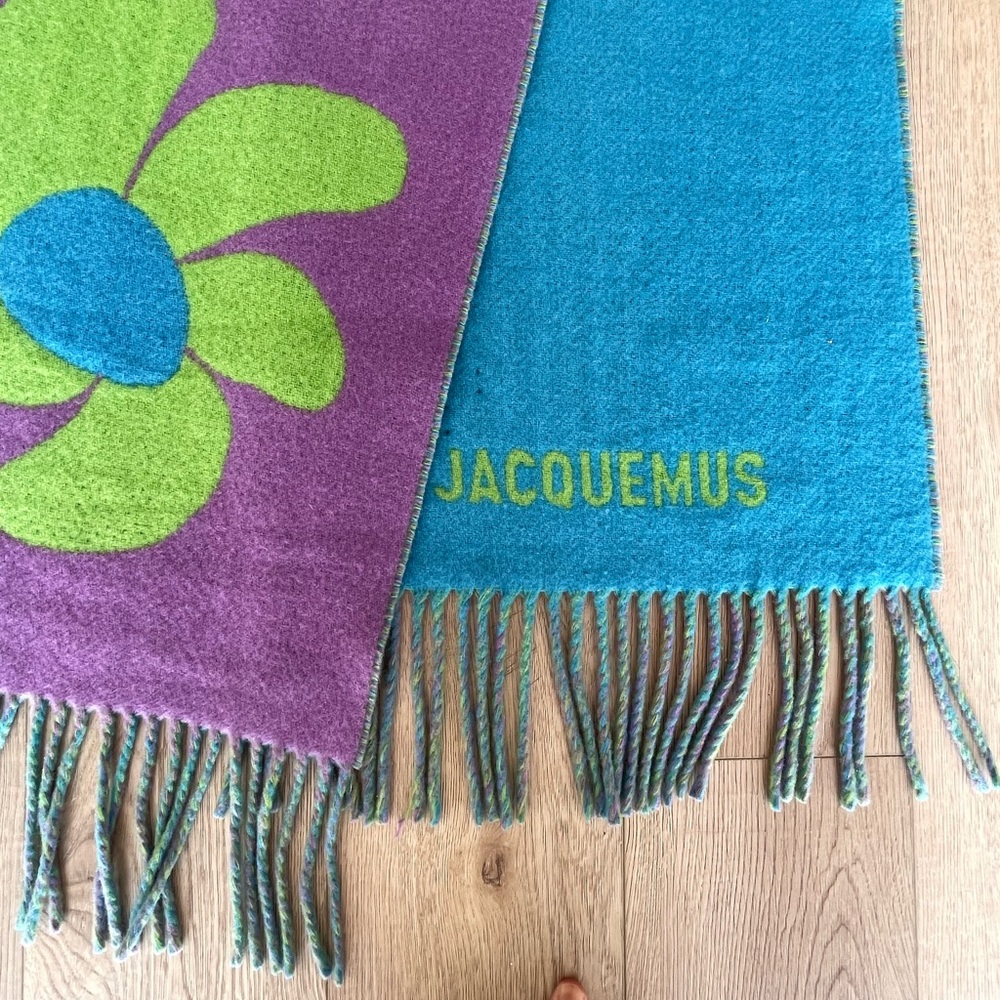 Virgin wool Zacquemus reversible scarf